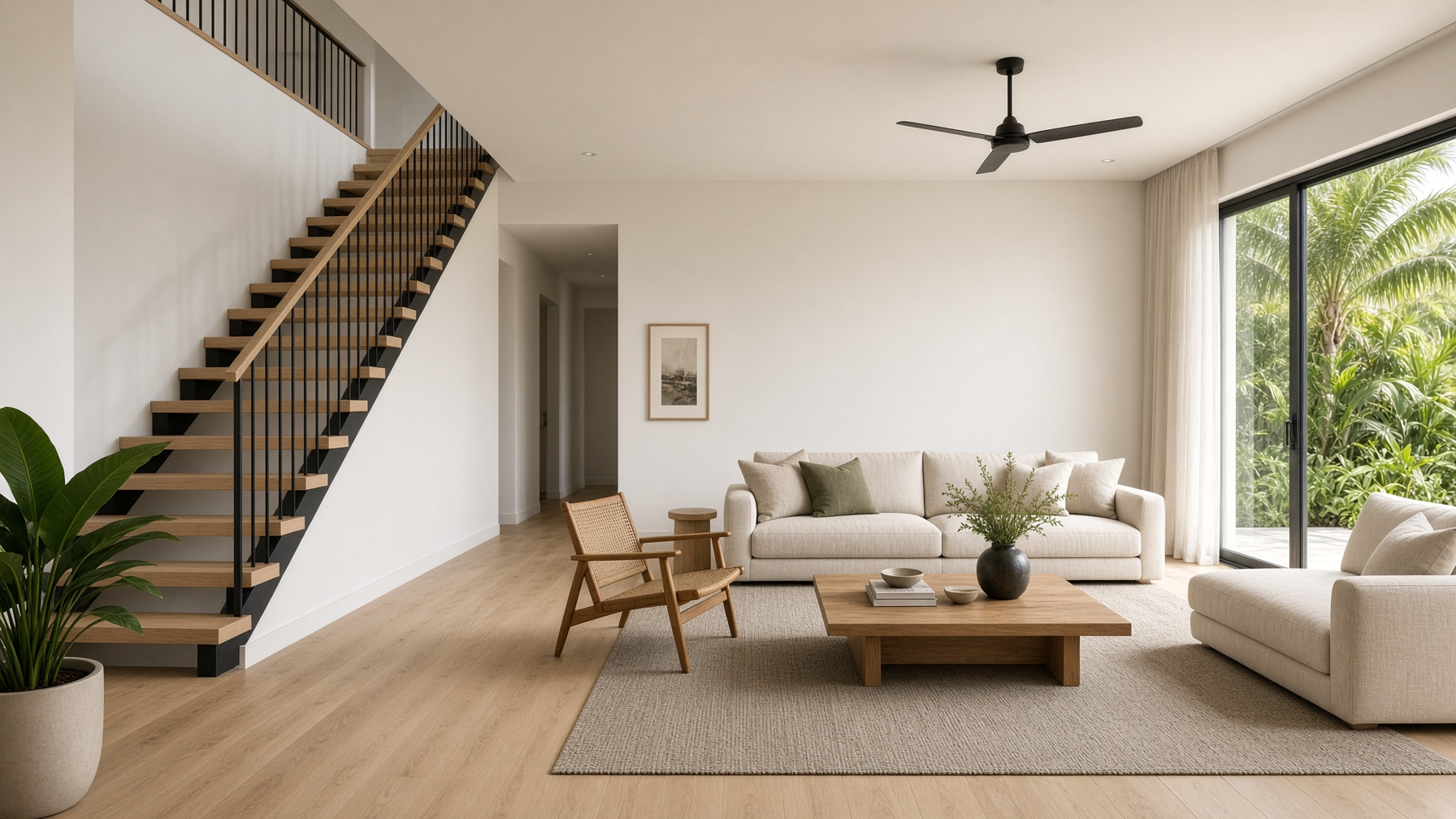 Finished second-floor living space in Reunion